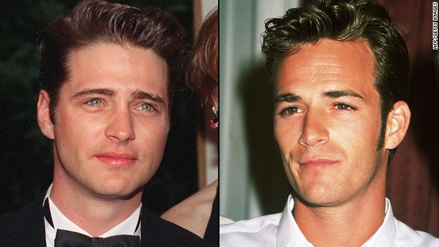 With their lush hair and chiseled features, Jason Priestley and Luke Perry made "Beverly Hills, 90210" appointment viewing. Each played an archetype of the teen idol world: Priestley was the saintly Brandon Walsh, while Perry was bad boy Dylan McKay.