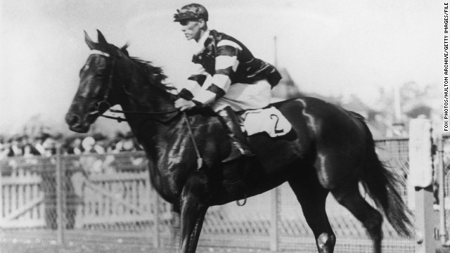 Before Black Caviar stormed Britain's Royal Ascot, that other great Australian champion race horse, Phar Lap, traveled to the U.S. by ship to compete. It would also be the place of his death, after he was found poisoned. 