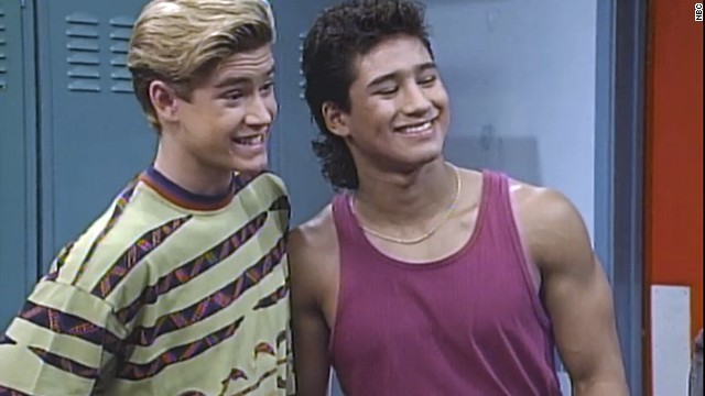 Mark-Paul Gosselaar and Mario Lopez had everyone wishing they could enroll at the fictional Bayside High thanks to their roles on "Saved by the Bell." Gosselaar exuded charm and wit as Zack Morris, while Lopez's physique -- and those dimples! -- made TV viewers fall for A.C. Slater. 