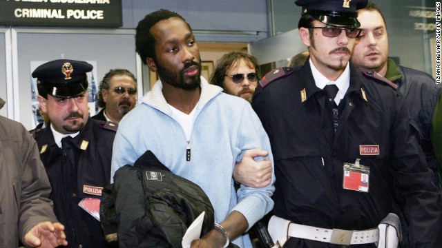 Rudy Hermann Guede, an Ivory Coast native raised in Perugia, was convicted separately from Knox and Sollecito and is now serving 16 years. Guede admitted to being with Kercher on the night she died but said he didn't kill her. Both Knox and Sollecito argued that he was the killer, and Guede suggested the couple took Kercher's life.
