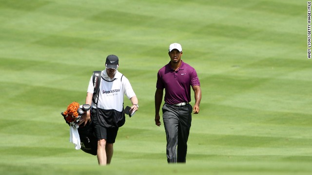 After a nearly three-month break, Woods returns to golf at the Bridgestone Invitational in August 2011.