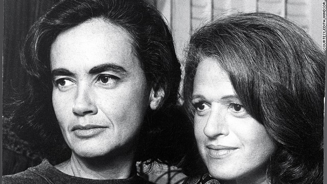 Thea Spyer, left, and Edie Windsor were together for 42 years until Thea's death in 2009. 