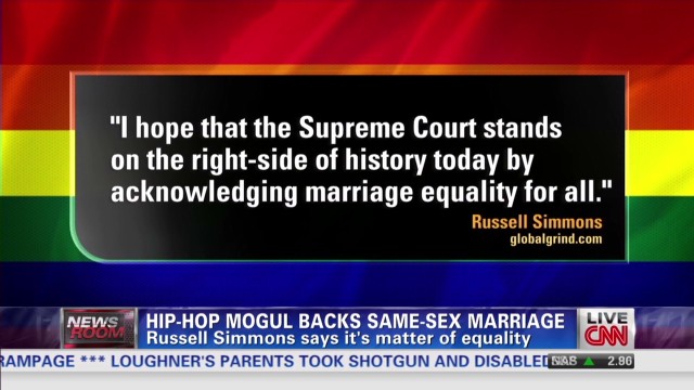 Hip Hop Mogul Backs Same Sex Marriage Cnn Newsroom Blogs