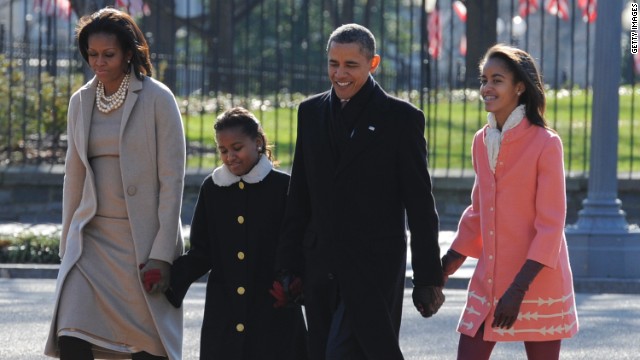 Obama attends church on Easter