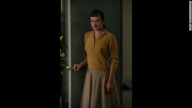 Actress Elisabeth Moss plays Peggy Olson.