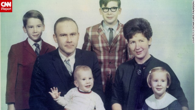 Cynthia Carr Falardeau says this family photo from 1969 represents "a time of innocence." 