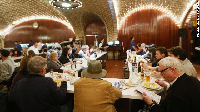 Drop in at the Grand Central Oyster Bar for a cocktail and something on the half-shell. Just try to keep it together better than Don and Roger did before a big client meeting.