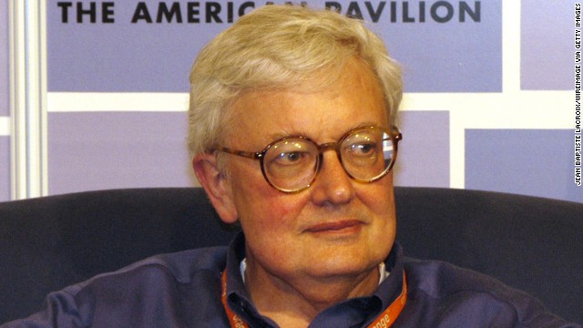 Ebert at the 2003 Cannes Film Festival Roundtable at the American Pavilion in Cannes, France.