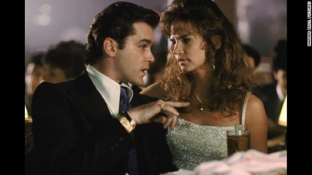 Writing about "Goodfellas," Ebert said, "No finer film has ever been made about organized crime -- not even 'The Godfather,' although the two works are not really comparable." Ray Liotta, here with Gina Mastrogiacomo, starred. 