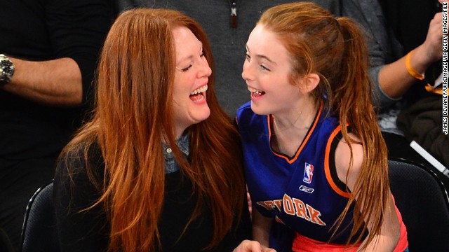 Julianne Moore's daughter, Liv Helen, was born in April 2002. Moore was 41 at the time. Her son, Caleb, was born in 1997. 