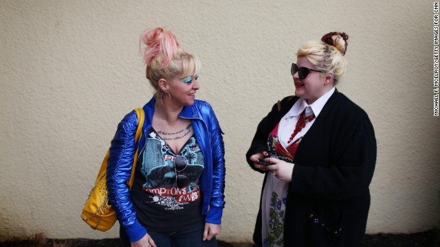 Super fans Kathy Thrush, left, and Carissa Thrush say they try and make it to the station's Big Room concerts regularly.