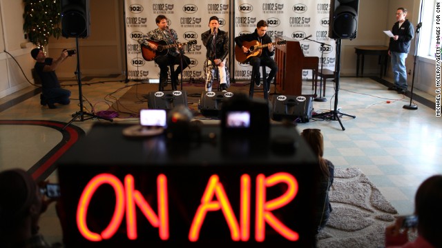 The Neighbourhood, an indie pop band from California, performs live at the Big Room.