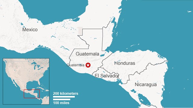 Map: Guatemala