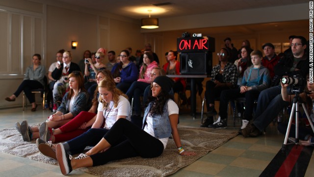 Fans fill the Big Room to watch the Neighbourhood perform. The station regularly gives away passes to listeners.