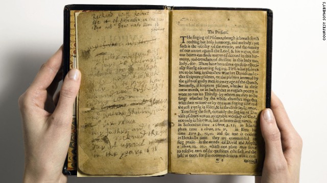 For the first time since 1947, and only the second time since the 19th century, a copy of the first book printed in America will be sold at auction. The Whole Book of Psalmes -- universally known as The Bay Psalm Book -- was produced in the virtual wilderness of Massachusetts Bay Colony by the Congregationalist Puritans.