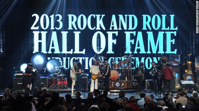 Rush, Randy Newman, Heart, Albert King, Donna Summer and Public Enemy are honored at the Rock and Roll Hall of Fame induction ceremony on Thursday.