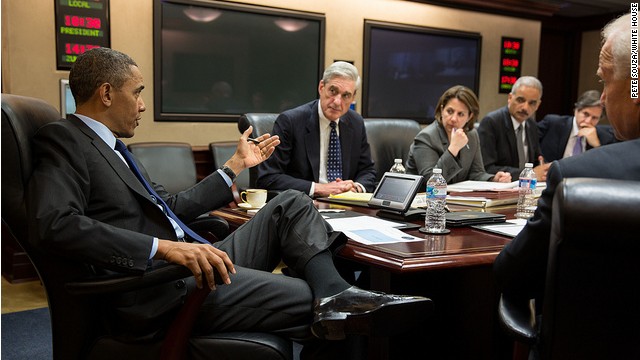 Photo: Obama briefed in the Situation Room