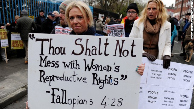 Protest during a march against Government austerity measures in Dublin, Ireland on November 24, 2012. 