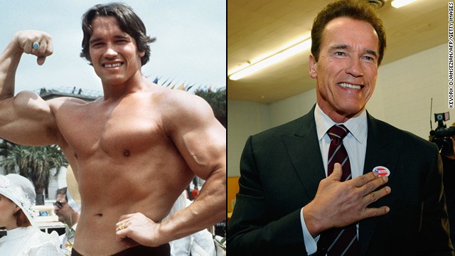 Arnold Schwarzenegger went from being a professional bodybuilder and starring in movies such as "The Terminator" and "Predator" to serving two terms as the governor of California. After it came out that Schwarzenegger fathered a child with someone who was employed by his family years prior, he appeared in "The Expendables 2" and "The Last Stand."