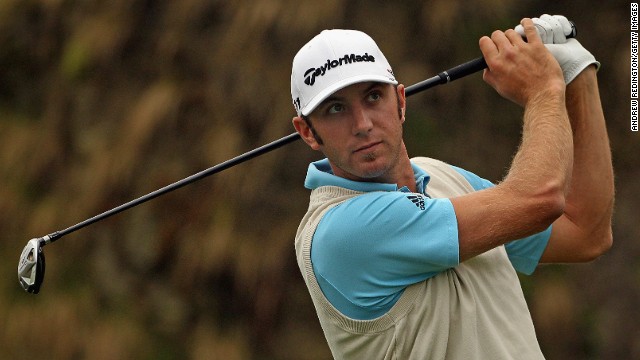 U.S. golfer Dustin Johnson played in the 2011 Ballantine's Championship in South Korea.