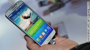 The new phone is expected to look different from Samsung\'s popular Galaxy S4, shown here. 