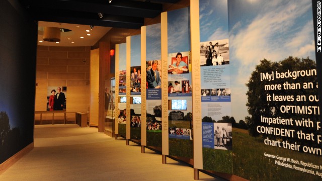 The entrance to the museum as seen on April 24, the day before its dedication.