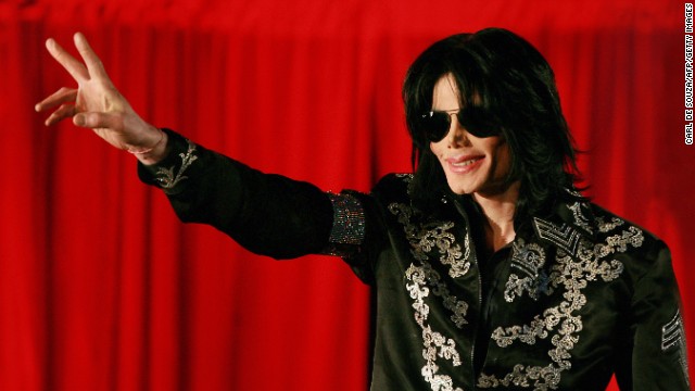 Pop star Michael Jackson addresses a press conference in London on March 5, 2009. 