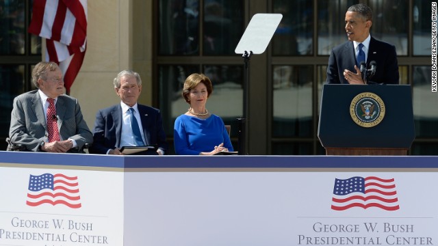 President Barack Obama speaks during the opening ceremony.