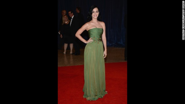 Singer Katy Perry strikes a pose.