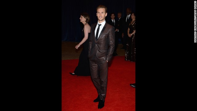 Actor Ryan Kwanten, from "True Blood," makes his way down the red carpet.