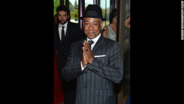  Actor Giancarlo Esposito, from "Revolution" and "Breaking Bad," pauses for a photograph on the red carpet.