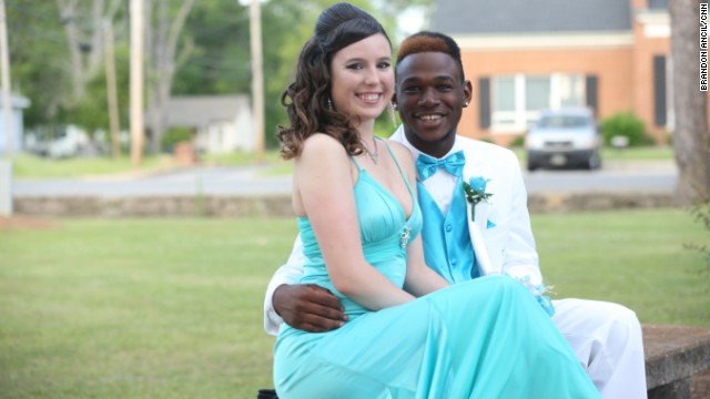 Wilcox County High School students Ana Goni and Adrian Dantley attended the students' fist integrated prom on April 27, 2013. When Goni's prom dress didn't arrive in time, a nearby thrift shop opened so she could try one on. A complete stranger paid for it. "God gives blessing to people trying to do the right thing," she said. In March 2014, Wilcox County High School held its first official prom -- one open to all students.
