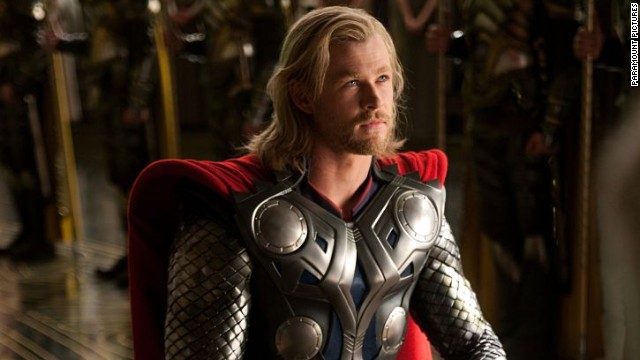 Chris Hemsworth plays Thor in the 2011 film of the same name. The actor, who also appears as the hammer-wielding Norse god in "The Avengers," will next star in "Thor: The Dark World," which is due out in November.