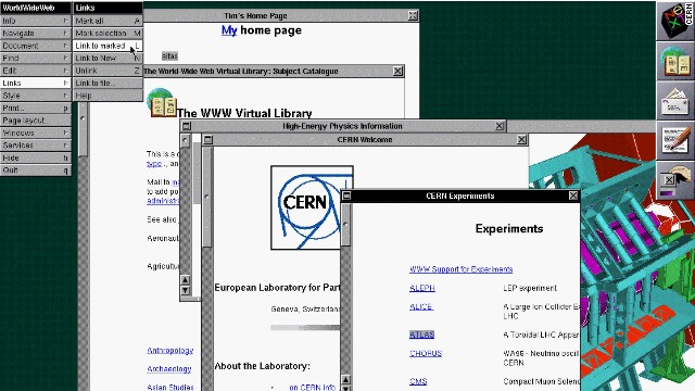 The Web's first site was created by CERN in 1989. On April 30, 1993, it was made available to the world royalty-free. The design of the site is very different from Web pages today but also showed the roots of what was to come. It can be fun to look through Internet history, so CNN consulted the <a href='http://archive.org/web/web.php' target='_blank'>Internet Archive Wayback Machine</a> to find out what early versions of other websites looked like. Click through the gallery for a trip back in time.
