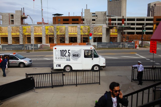 WWCD truck outside LC Pavilion