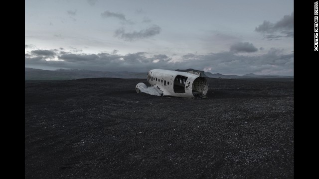 The fuselage of a Douglas C-47 is covered in dust in a vast Icelandic landscape. Taking such photographs sometimes requires inconvenience. "You have to be willing to spend long hours traveling with very little comfort," says Eckell. "Like hike with all your gear for a few days and wait for days if no local transport is available."
The German photographer has encountered polar bears and snakes while making his way to remote areas to find abandoned remains.