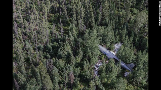 This Douglass C-46, was lost in 1977 in Manitoba. On one of his websites, Eckell says pilots who got crew members through harrowing situations are heroes.