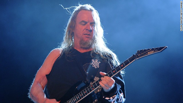 <a href='http://www.cnn.com/2013/05/02/showbiz/california-jeff-hanneman-obit/index.html'>Jeff Hanneman</a>, guitarist and founding member of Slayer, died May 2 of liver failure.