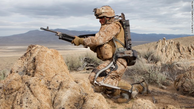 Lockheed Martin's HULC exoskeleton is designed to allow soldiers to carry superhuman loads. 