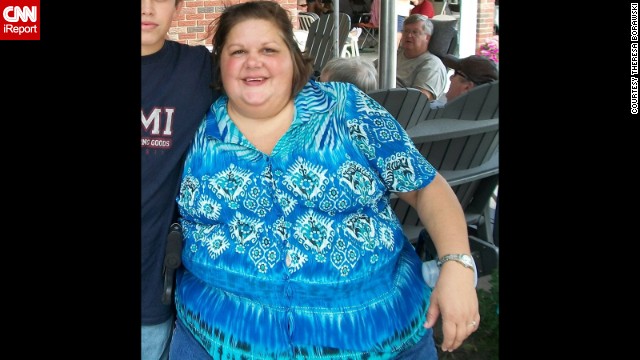 At her heaviest, Theresa Borawski weighed 428 pounds. She had a "sugar addiction" and was drinking up to 1,200 calories in soda a day. 