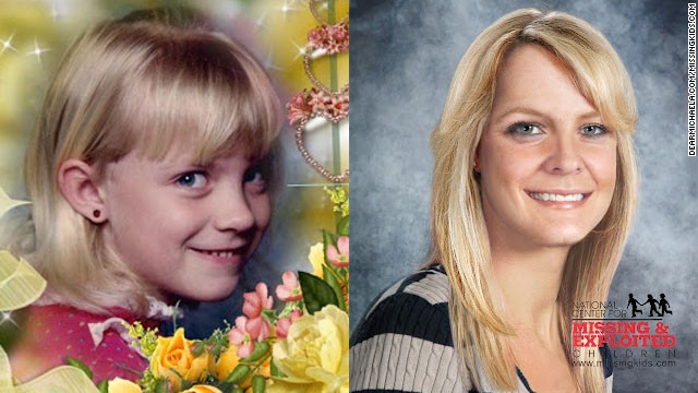 Witnesses saw a man grab 9-year-old Michaela Joy Garecht outside a store near her home near Oakland, California, in November 1988. Here, Michaela is seen in a childhood photo next to an image of what she might look like today. If you have seen Michaela or any of the faces in this gallery, please contact your local FBI office or call 1-800-THE-LOST.