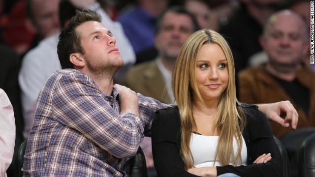 While working on movies like "Sydney White," Bynes' personal life also took the spotlight. She was briefly linked to athlete and reality star Doug Reinhardt, here at a Los Angeles Lakers game in December 2008. 
