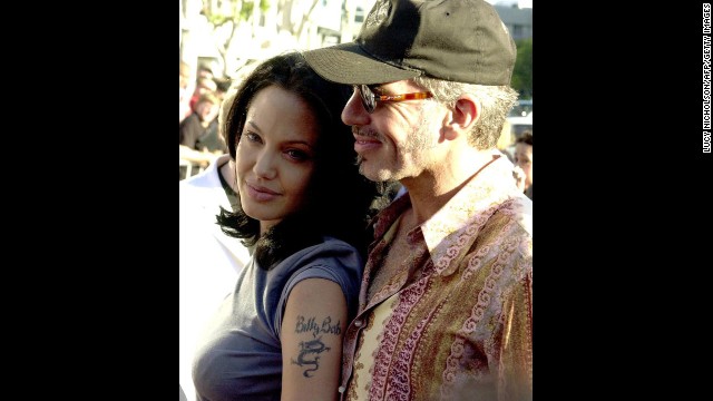 Jolie and her husband at the time, Billy Bob Thornton, appear at the premiere of her film "Gone in 60 Seconds" in Los Angeles in June 2000. They divorced in 2003.