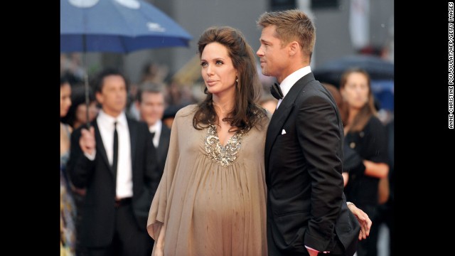 Jolie and Pitt at the 61st Cannes International Film Festival, May 2008, in Cannes, southern France.