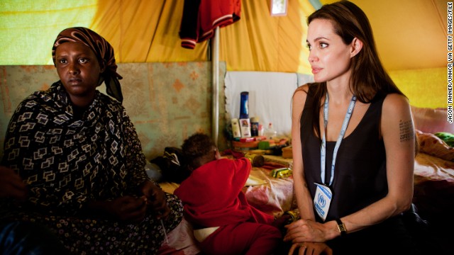 According to <a href='http://www.unhcr.org/pages/49db77906.html' target='_blank'>UNHCR</a>, she has donated $5 million to their causes since 2001. In addition to the numerous visits to refugee camps, like the Shousha camp in Tunisia (pictured), the humanitarian has also launched several organizations which provide aid in education and healthcare for refugees. 