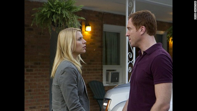 Claire Danes' Carrie Mathison on "Homeland" sets out to pursue Damian Lewis' Nicholas Brody as a suspect before their affair begins.