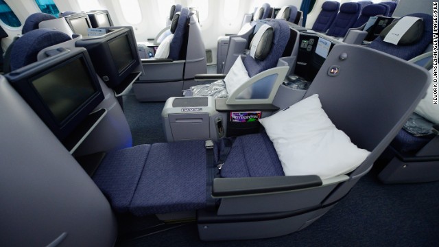 United Airlines is the lone U.S. carrier flying the Dreamliner. These are Business First Class seats on one of United's six 787s.