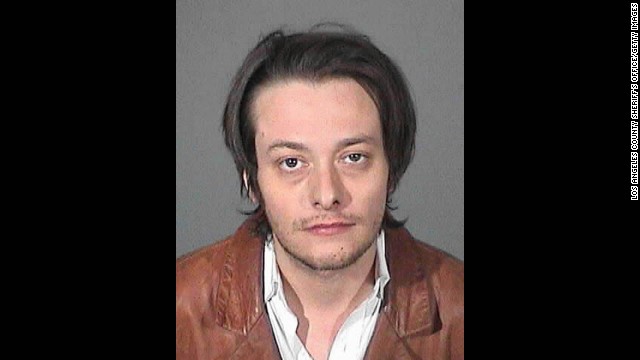 Actor Edward Furlong was arrested again on May 17, 2013 after allegedly violating a protective order filed against him by an ex-girlfriend. Furlong is seen here in a police booking photo after his arrest for alleged domestic violence, the arrest which resulted in the protective order, on January 13, 2013 in Los Angeles. 