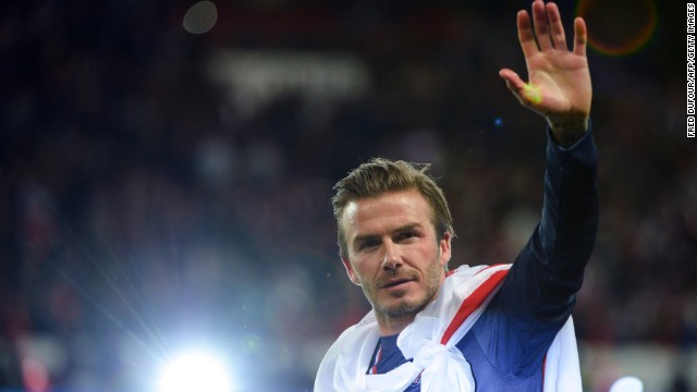 David Beckham through the years