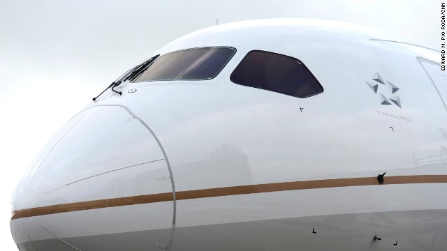 A United Airlines 787 Dreamliner sits on the runway in Houston on Monday as crews prepare for its first commercial flight since the fleet was grounded earlier this year. The Boeing 787 was the first entire airline model to be grounded by the Federal Aviation Administration in more than 30 years.